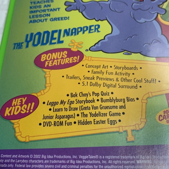 Larryboy Cartoon Adventures DVD by Big Idea, the Makers of VeggieTales - Picture 4 of 9